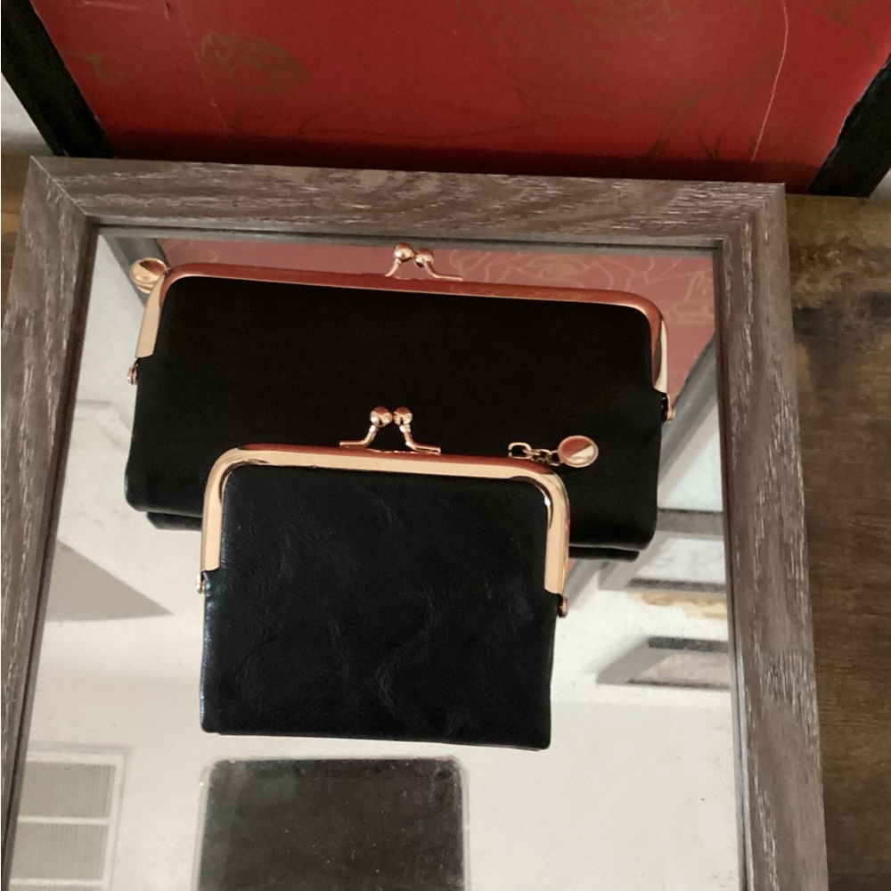 Elegant Black Leather Clutch